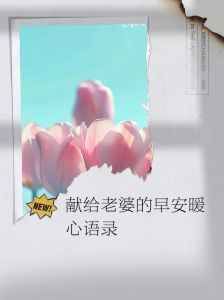 给老婆早安的浪漫情话，只想对喜欢的人说早安